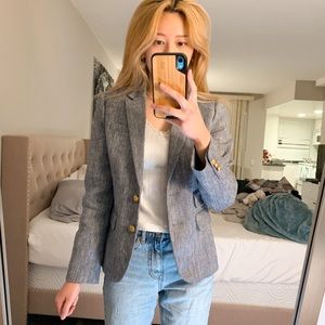 J. CREW Dalton Blazer Blue